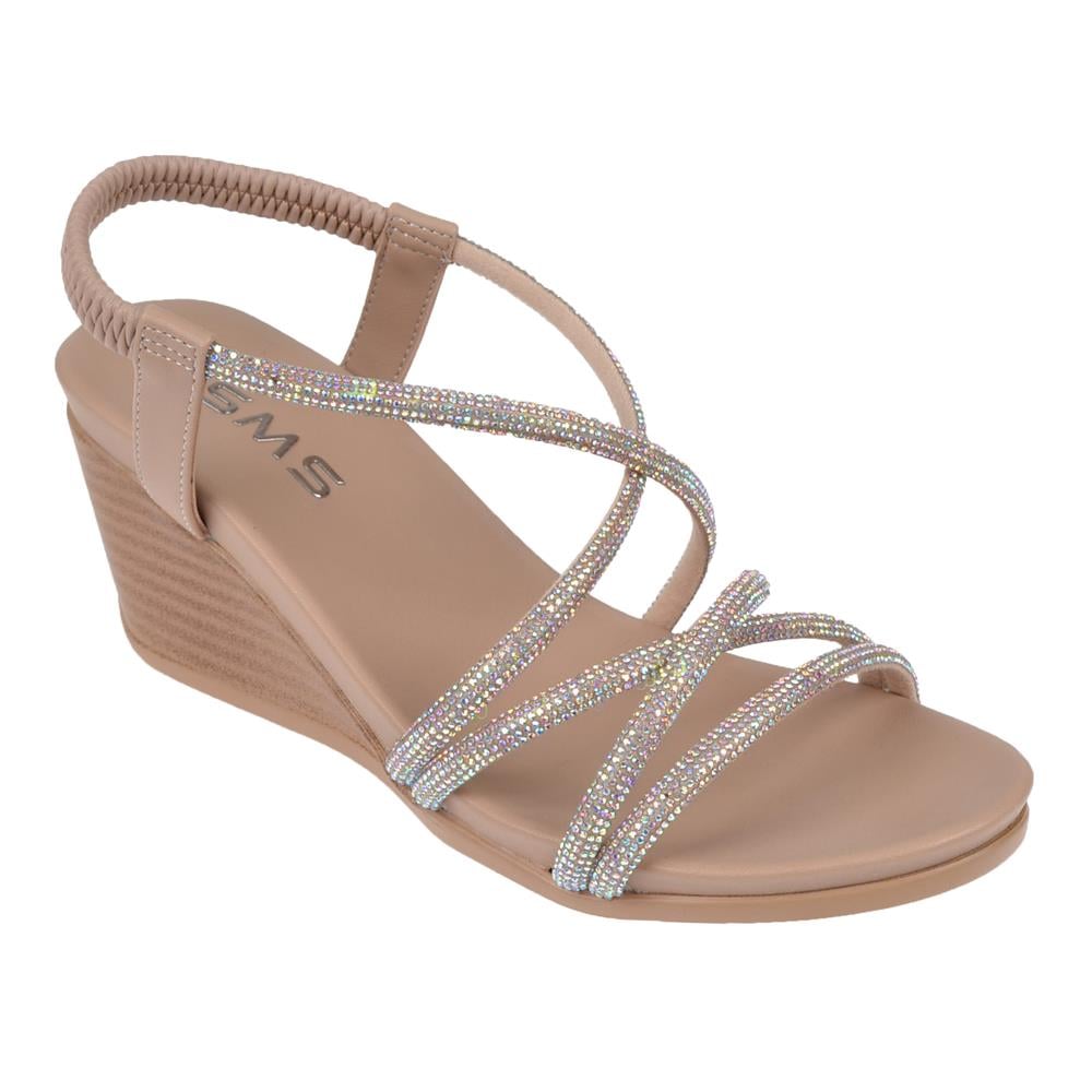 Pullman Taş Detaylı Dolgu Taban Kadın Sandalet SMS-1046   NUT