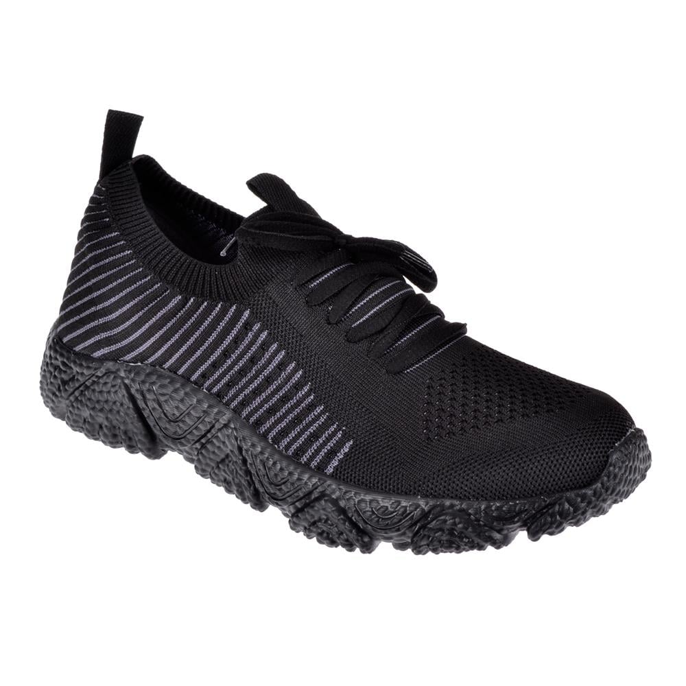Pullman Triko Hafif Erkek Spor Ayakkabı Sneaker PLM-30504   SİYAH