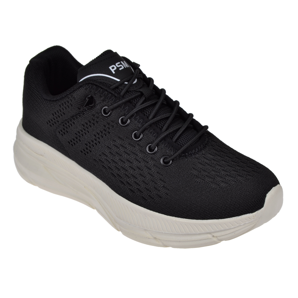 Pullman Triko Kadın Spor Ayakkabı Sneaker DUM-518 SİYAH BEYAZ
