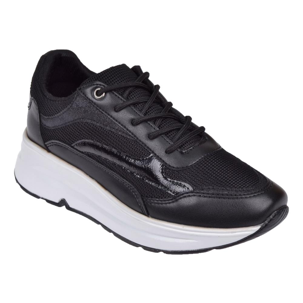 Pullman Yazlık Kadın Spor Ayakkabı Sneaker DUM-137-YZ   SİYAH BEYAZ