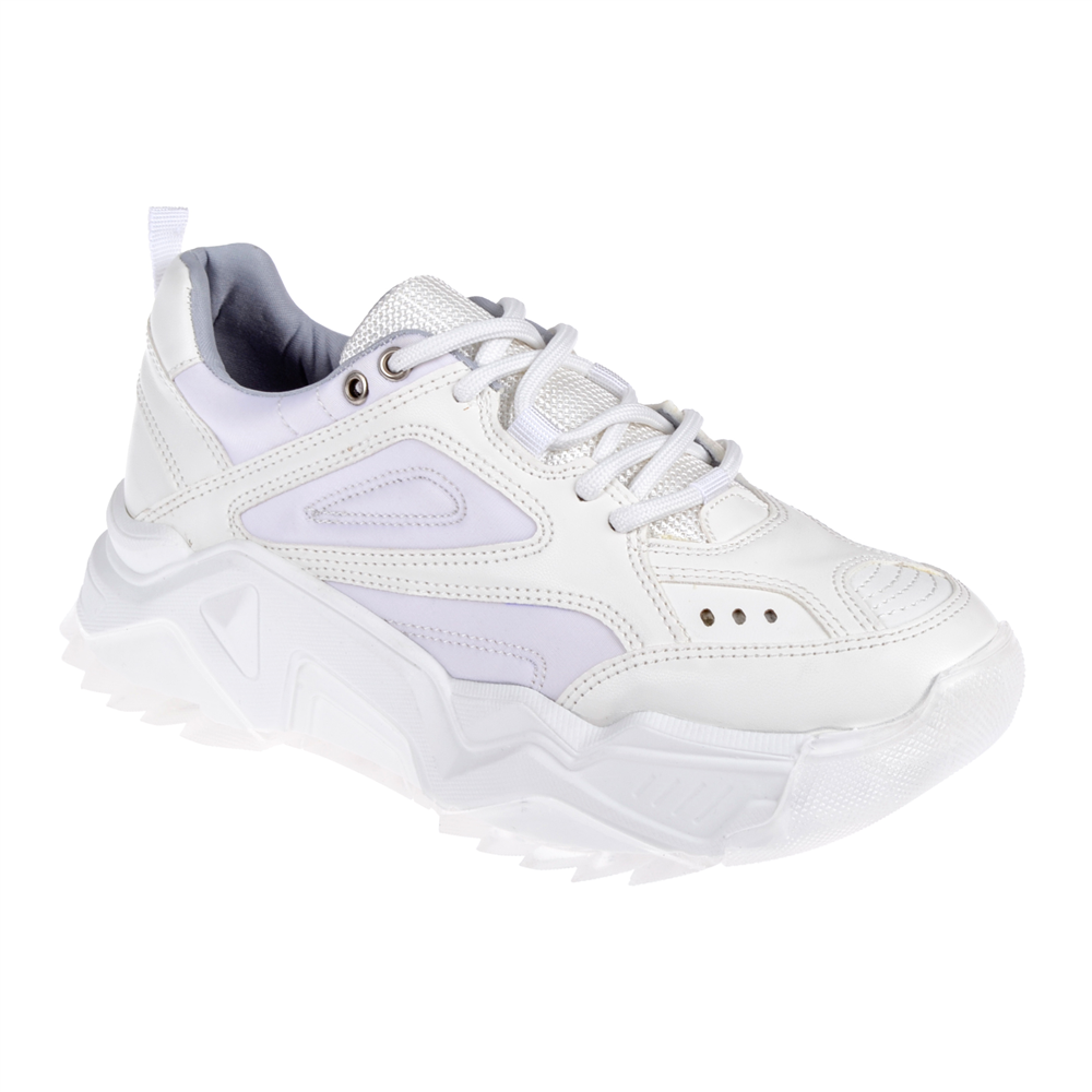 Sms Kadın Spor Ayakkabı Sneaker SMS-65118 BEYAZ