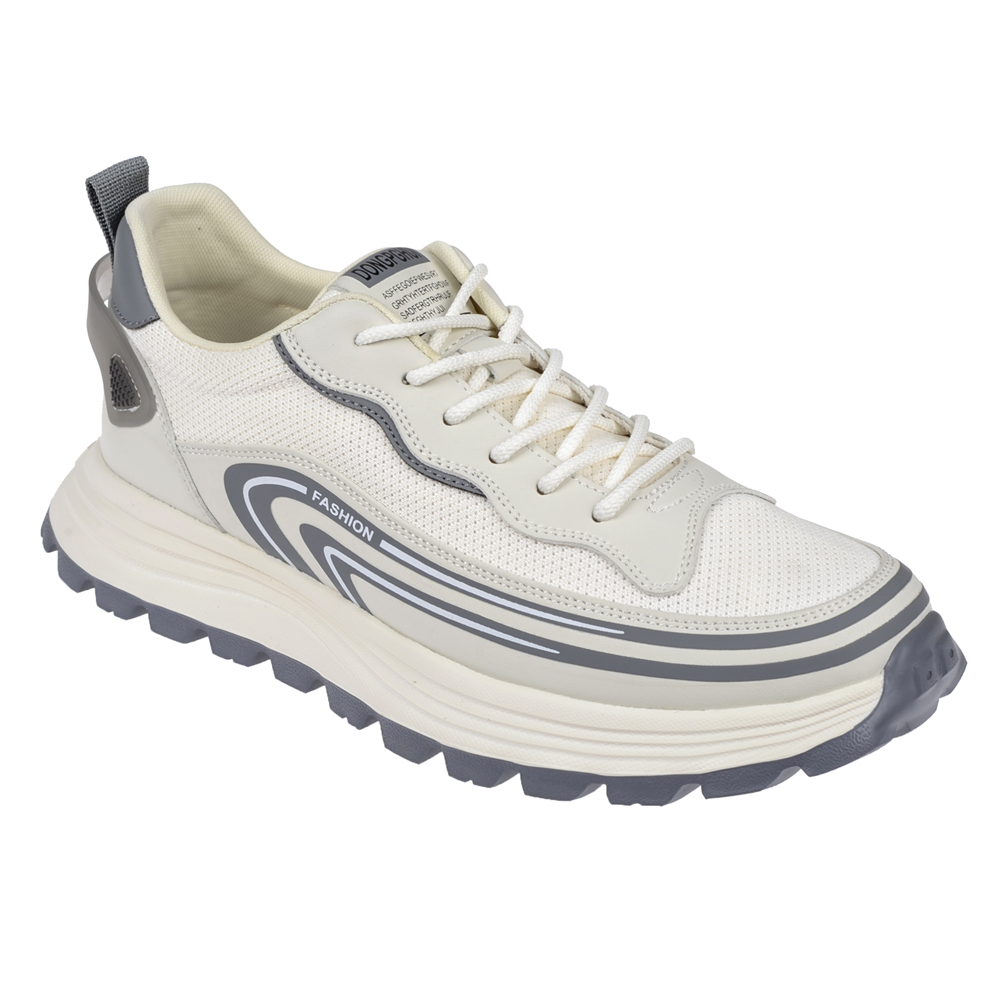 Voyager Bağcıklı Anorak Erkek Spor Ayakkabı Sneaker VOY-274   KREM