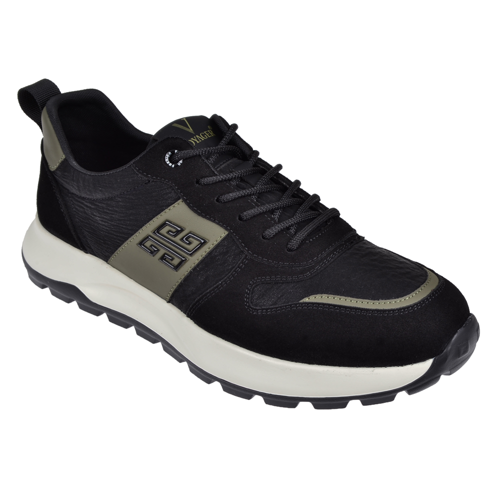 Voyager Hafif Tabanlı Erkek Spor Ayakkabı Sneaker VOY-435   SİYAH