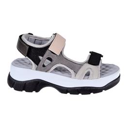 Pullman Cırtlı Comfort Kadın Sandalet SMS-4740   SİYAH MULTİ