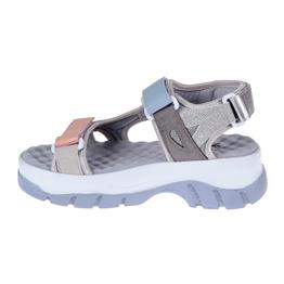 Pullman Cırtlı Comfort Kadın Sandalet SMS-4740   GRİ MULTİ