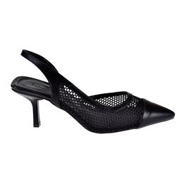 Pullman Fileli Kadın Topuklu Ayakkabı PM-608   SİYAH