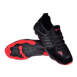 Pullman Hafif Taban Erkek Spor Ayakkabı Sneaker GJ-5211   SİYAH KIRMIZI