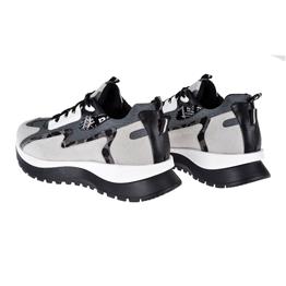 Pullman Kadın Spor Ayakkabı Sneaker SMS-72135   BEYAZ SİYAH