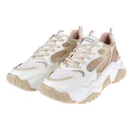 Pullman Kadın Spor Ayakkabı Sneaker SMS-65100   BEYAZ BEJ
