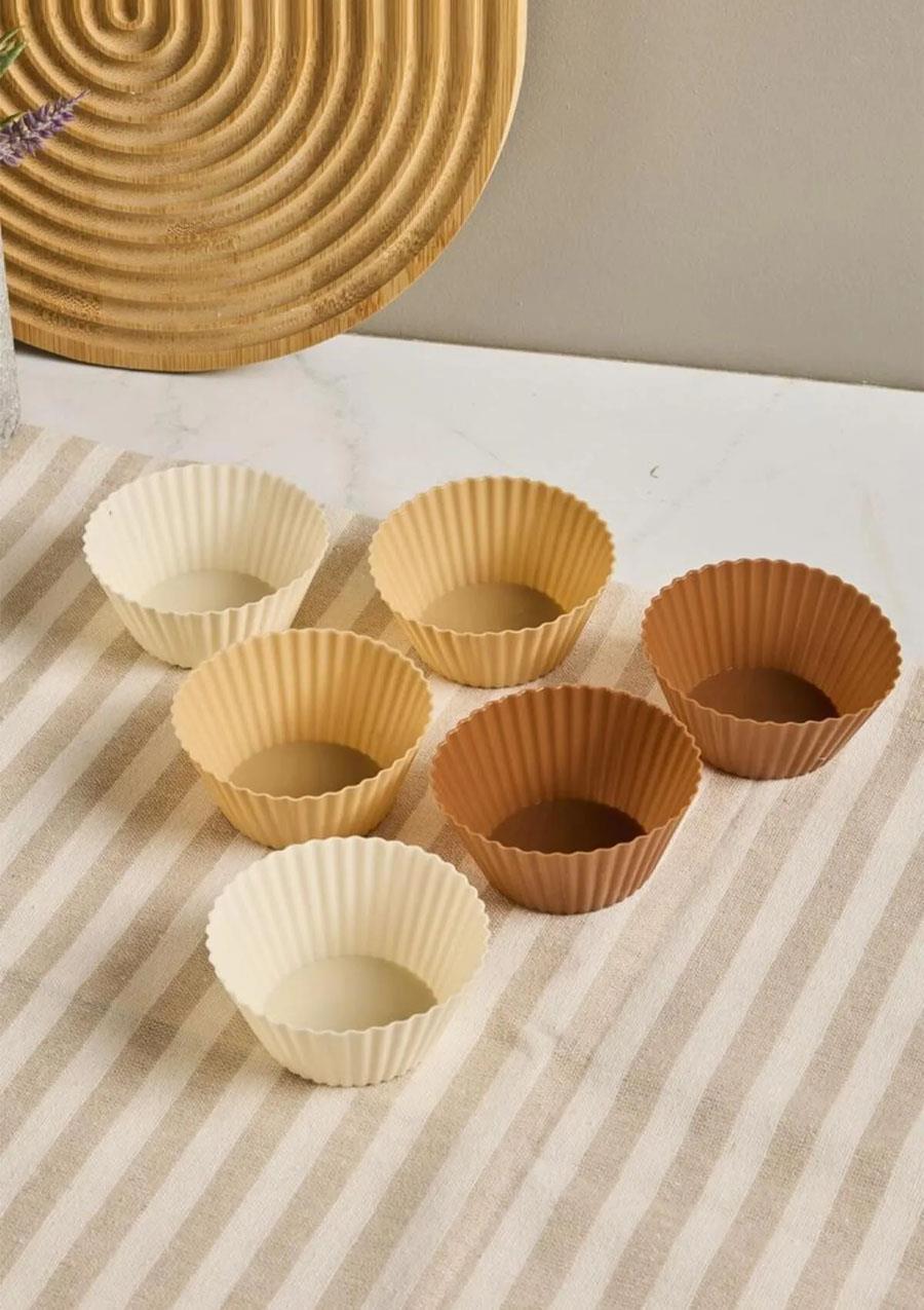 Chocky Silikon 6lı Mini Kek Kalıbı
