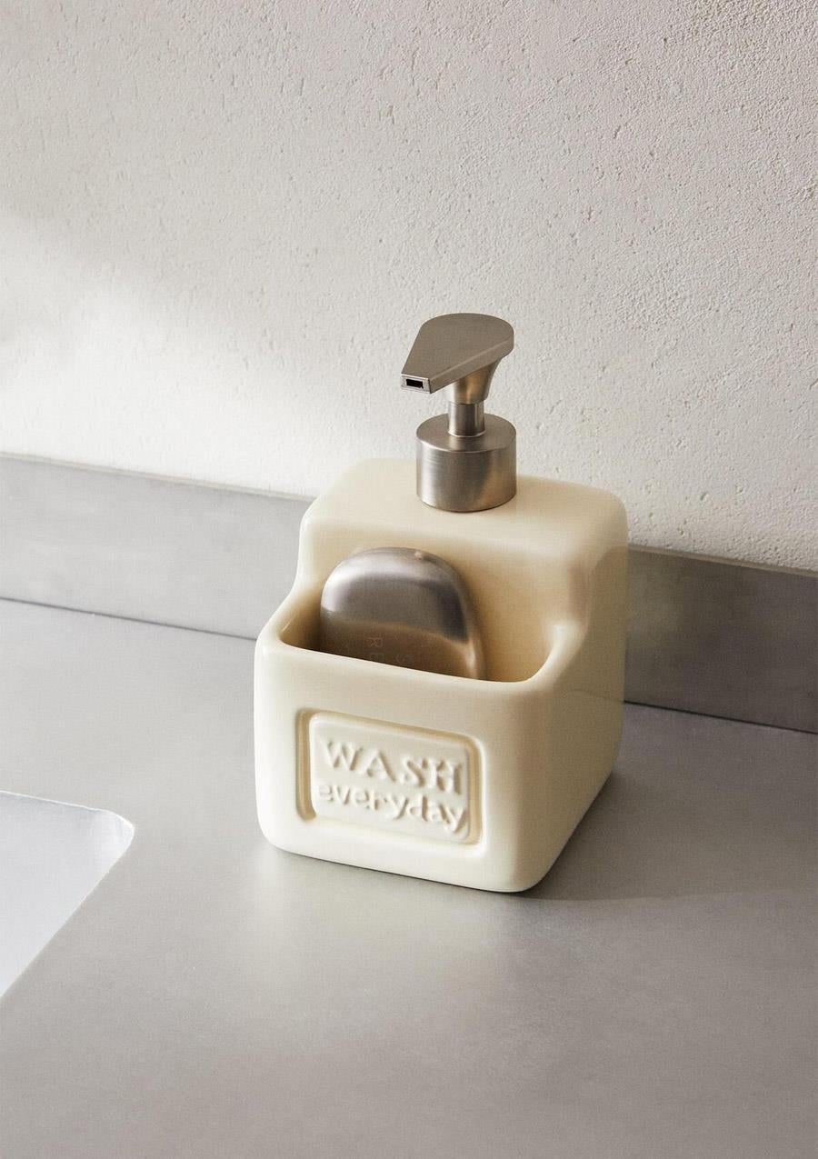 Ashton Beige Porselen Sıvı Sabunluk 500 ml