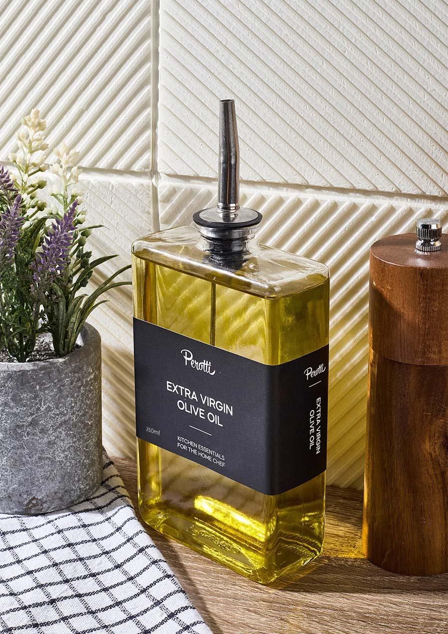 Cam Yağdanlık - Sosluk, Sirkelik, Yağlık - Gümüş Başlık - 350 ML