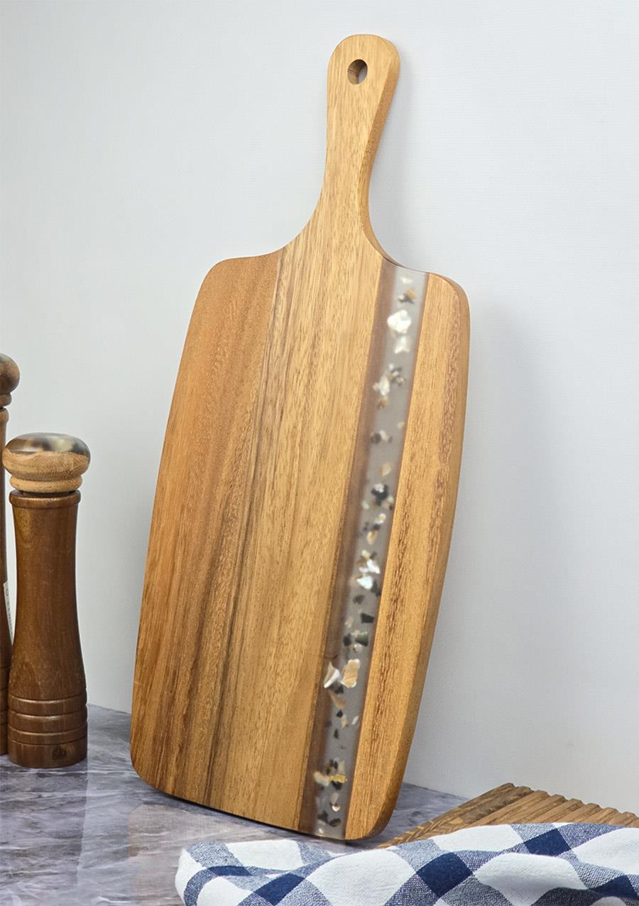 Akasya Kesme Tahtası - Dikdörtgen Kesim Tahtası - 45 CM