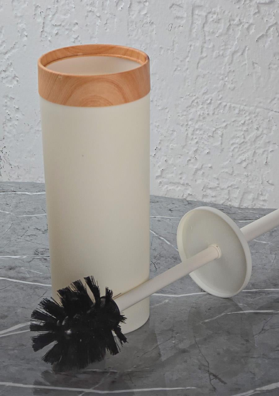 Banyo Takımı - 5li Banyo Seti - Ahşap Görünümlü - 5 Parça