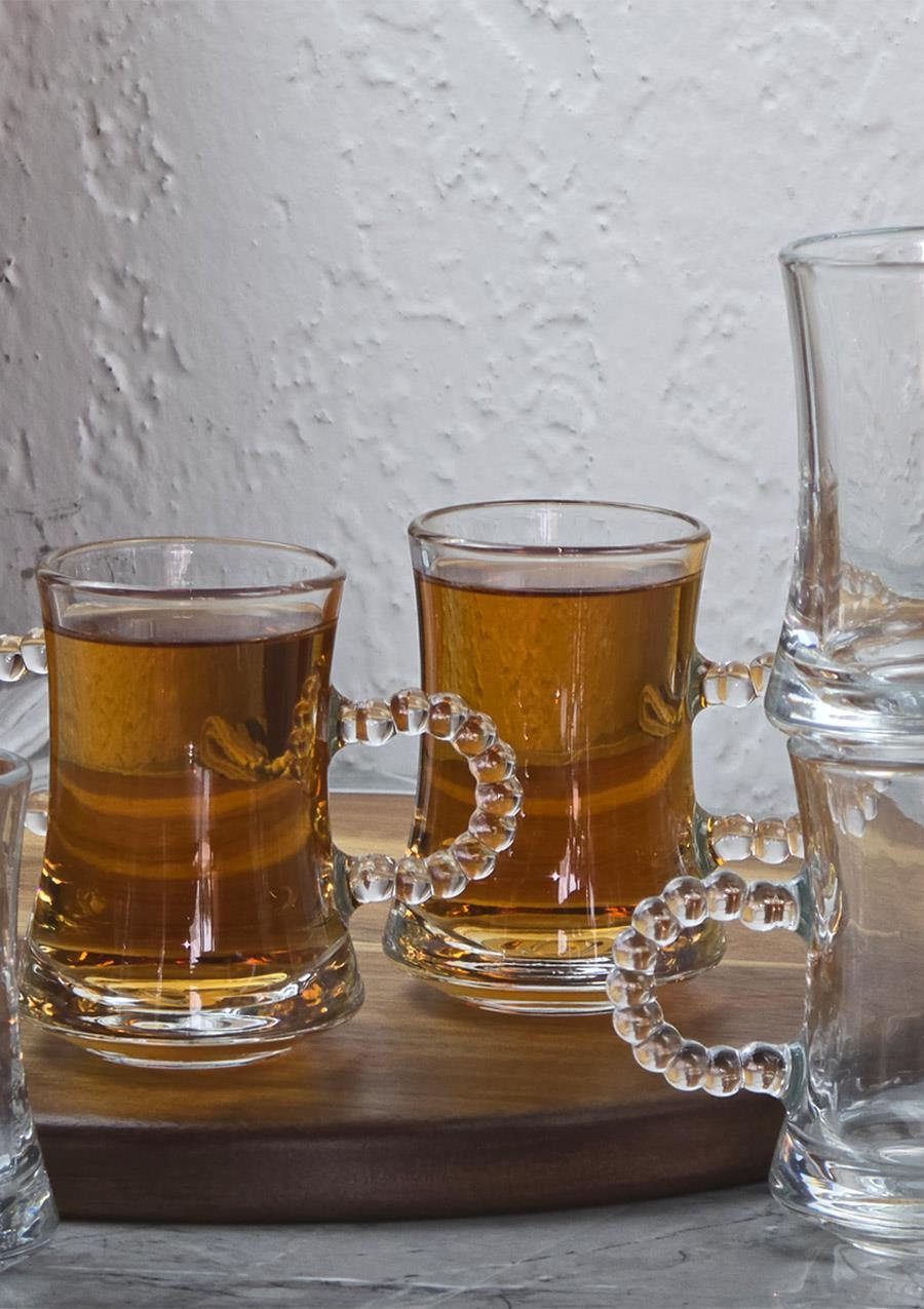 Pearl Çay Seti - 6lı Çay Bardağı Takımı - 6 Parça, 180 ML