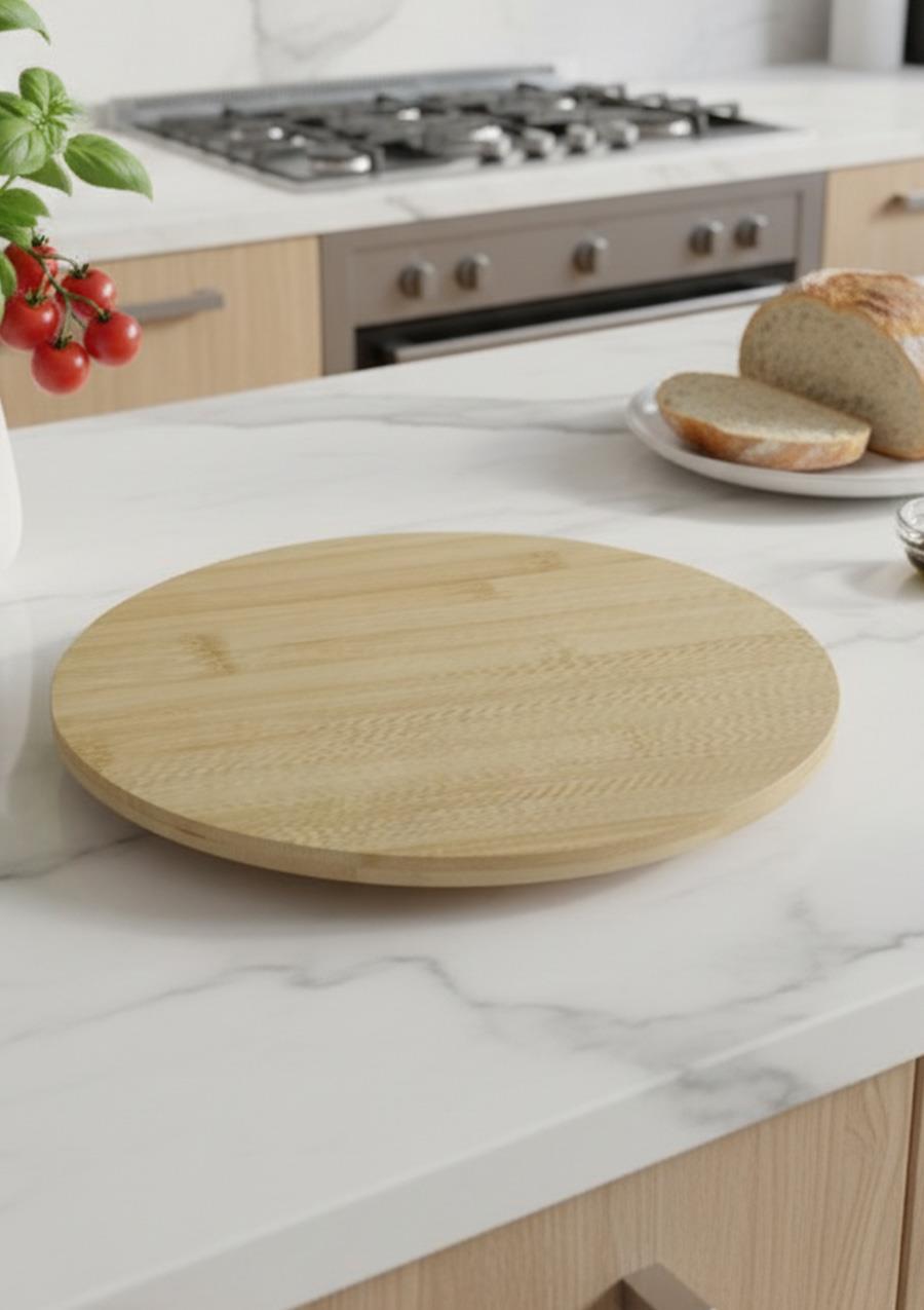 Bambu Döner Stantlı Sunumluk - 28 CM