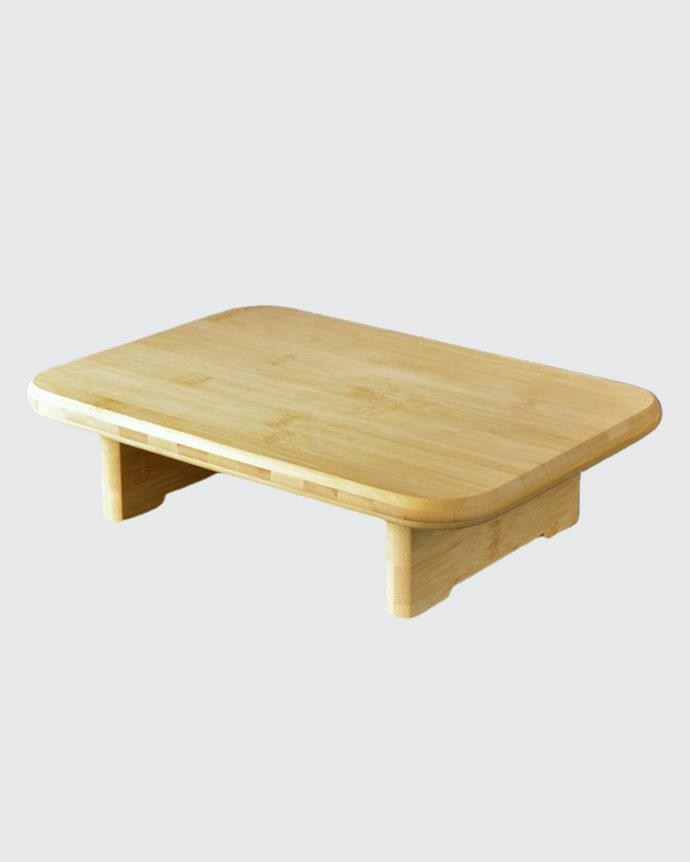 Bambu Kesim Tahtası - Ayaklı Kesme Tahtası - Dikdörtgen