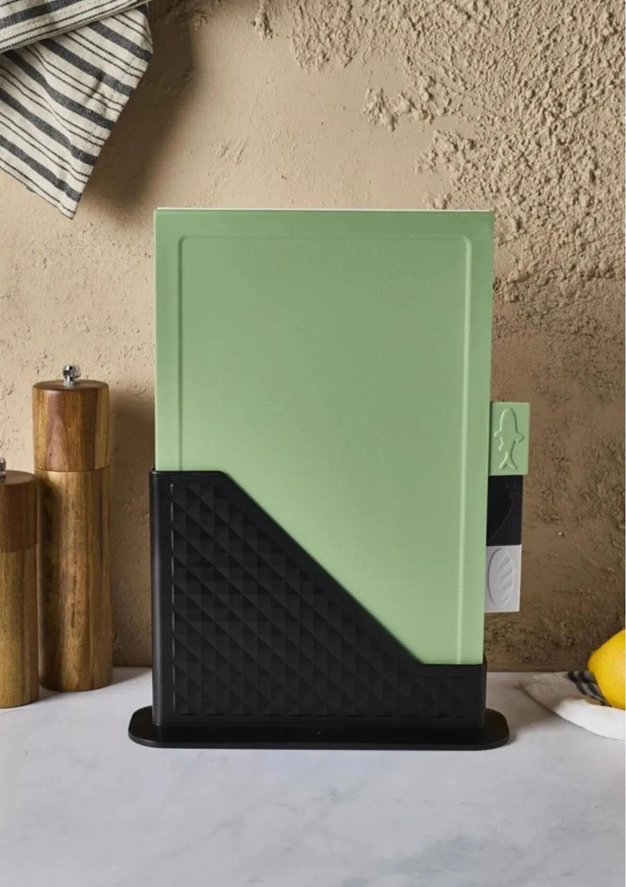 Forest 4 Parça Standlı Kesme Tahtası Set