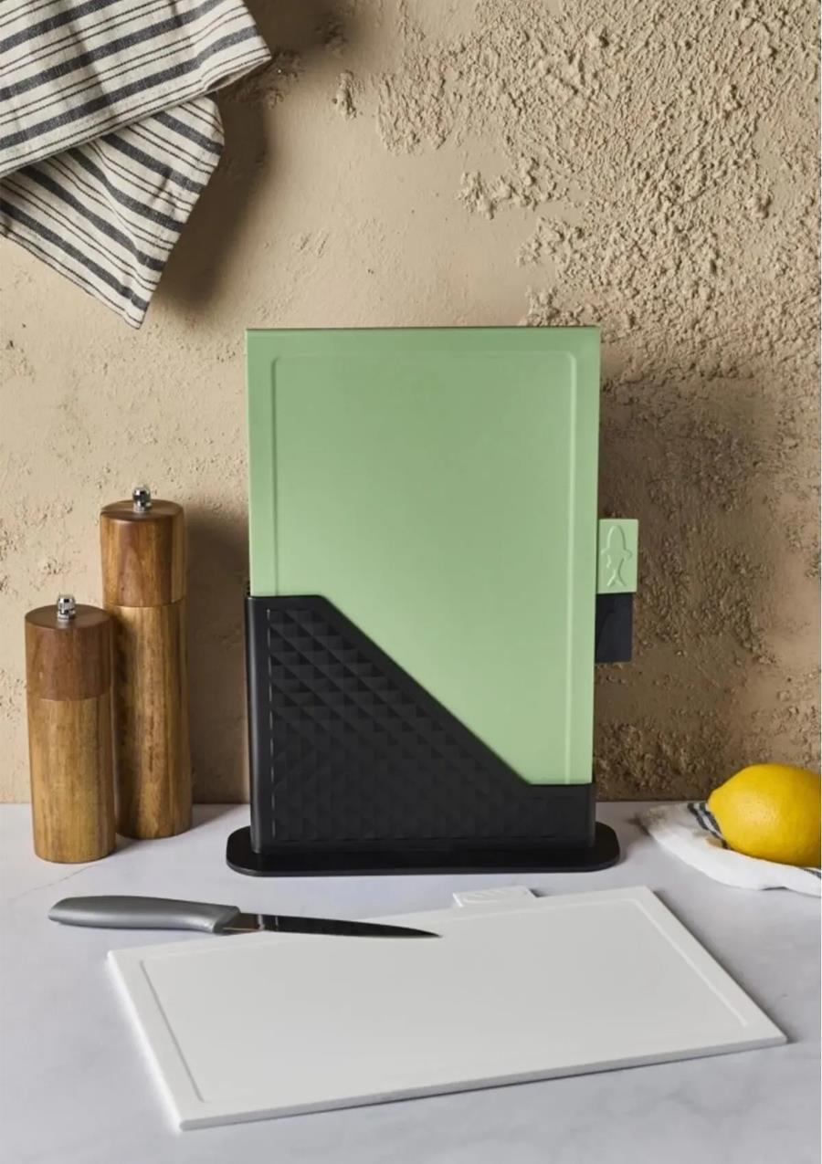 Forest 4 Parça Standlı Kesme Tahtası Set