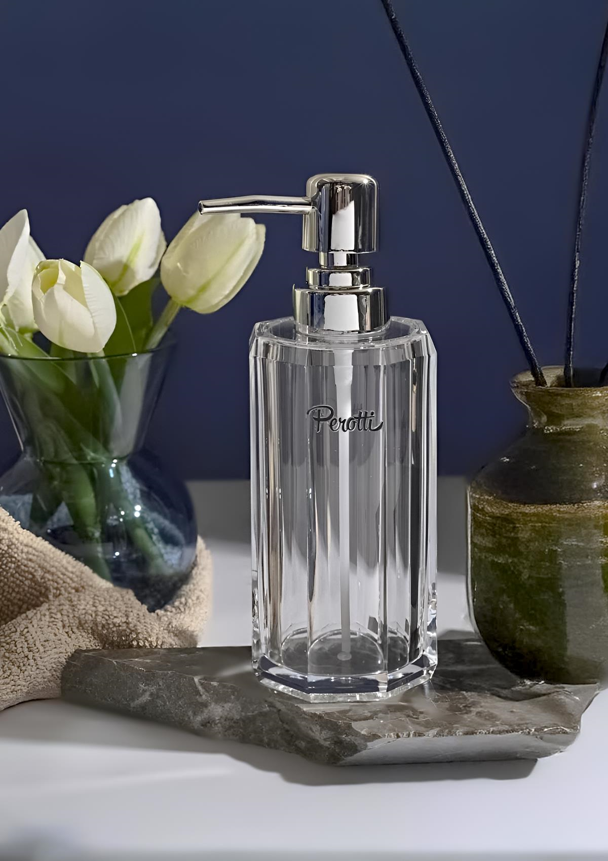 Akrilik Sıvı Sabunluk - Düşmeye Dayanıklı Banyo, Mutfak Sıvı Sabunluğu - 200 ML