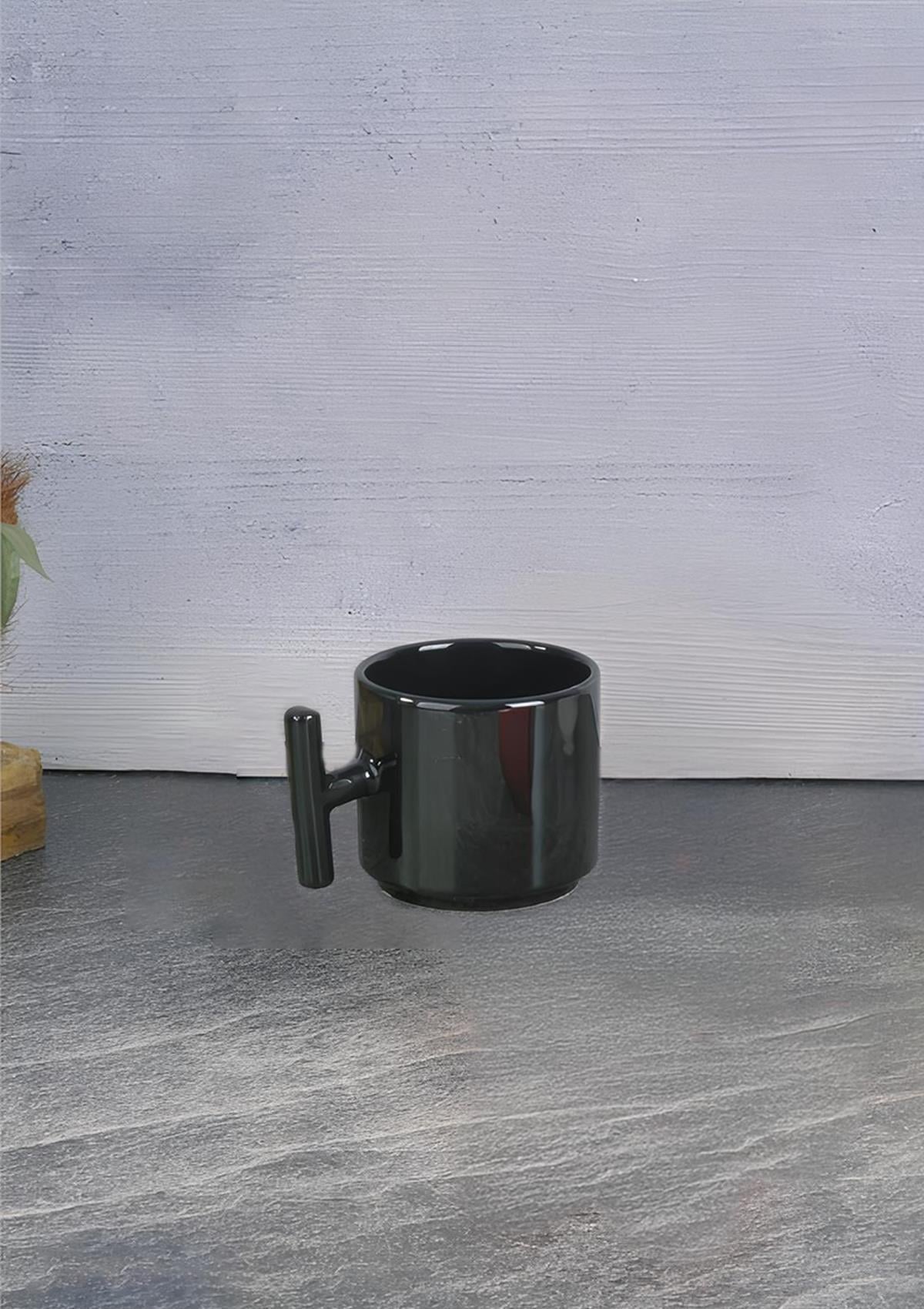 Çubuk Kulplu Seramik Kupa - Çay Kahve Bardağı - 220 ML