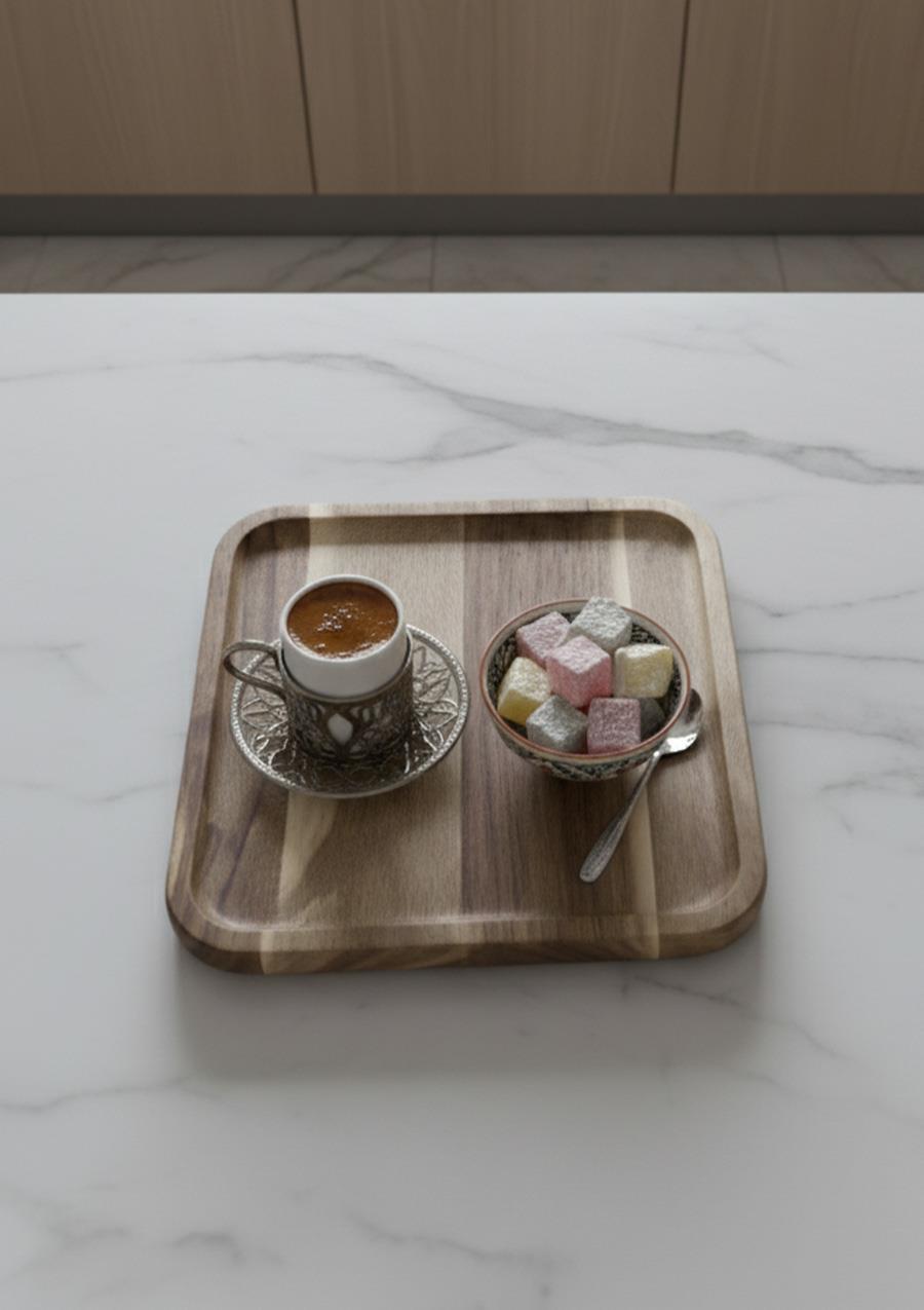 Akasya Sunumluk - Sunum Tabağı 20x20 CM