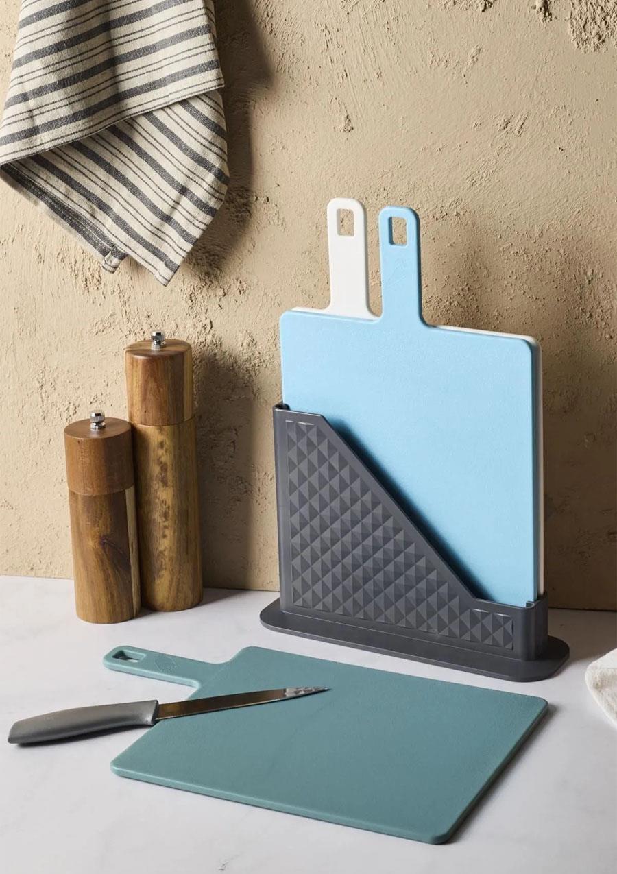 Brice 4 Parça Standlı Kesme Tahtası Set