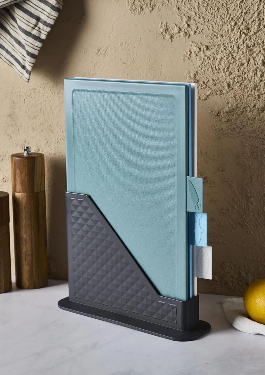 Forest 4 Parça Standlı Kesme Tahtası Seti