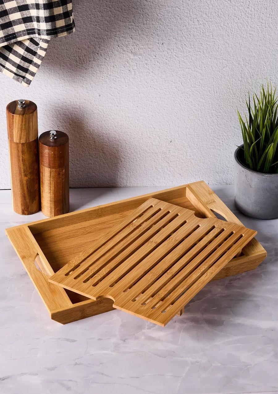 Curtis Izgaralı Bambu Kesme Tahtası