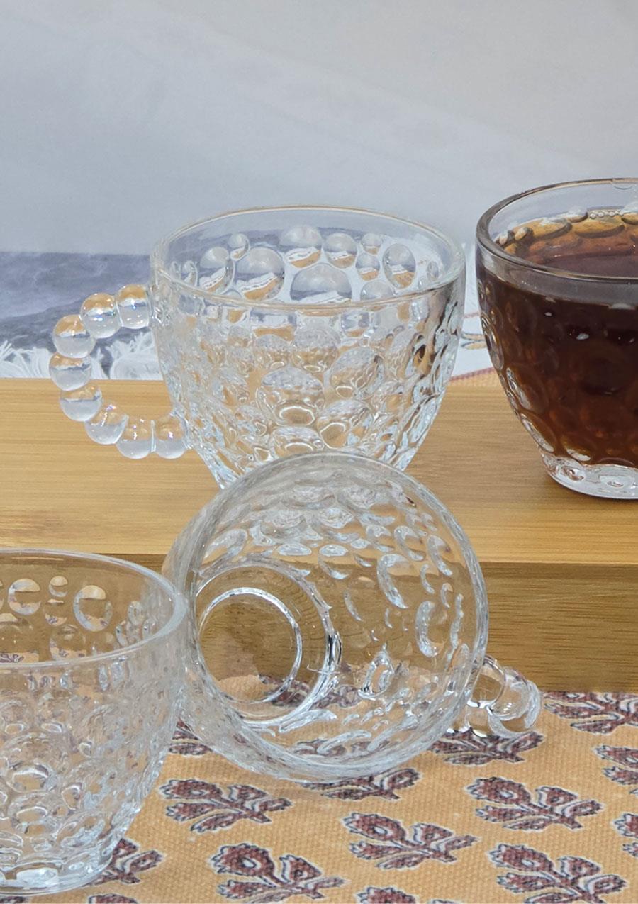 Cherry Cam Fincan Seti - 6lı Çay Kahve Bardağı Takımı - 50 ML