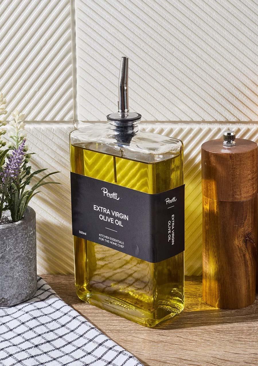 Cam Yağdanlık - Sosluk, Sirkelik, Yağlık - Gümüş Başlık - 500 ML