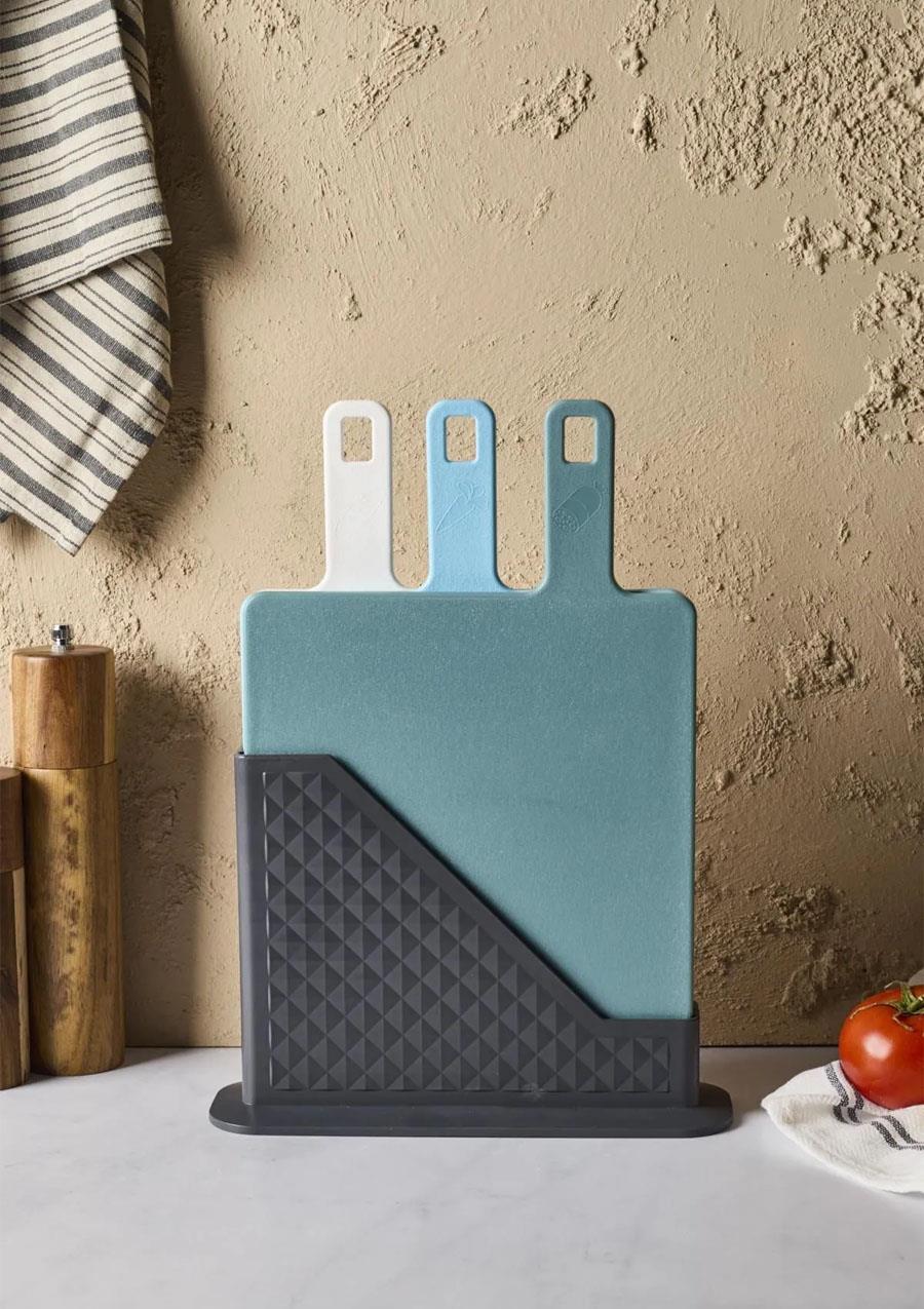 Brice 4 Parça Standlı Kesme Tahtası Set