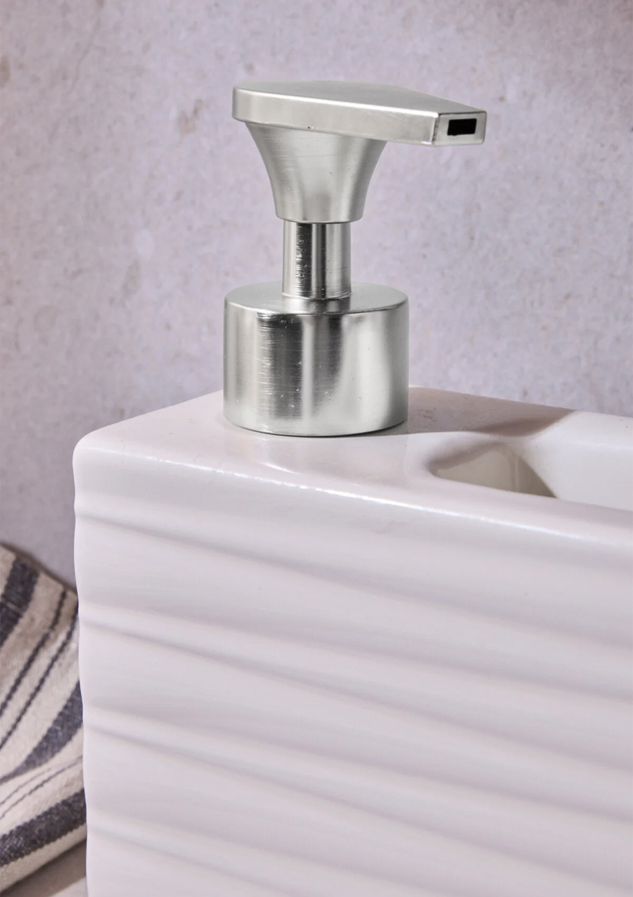 ASH Beige 750 ml Porselen Mutfak Sıvı Sabunluk