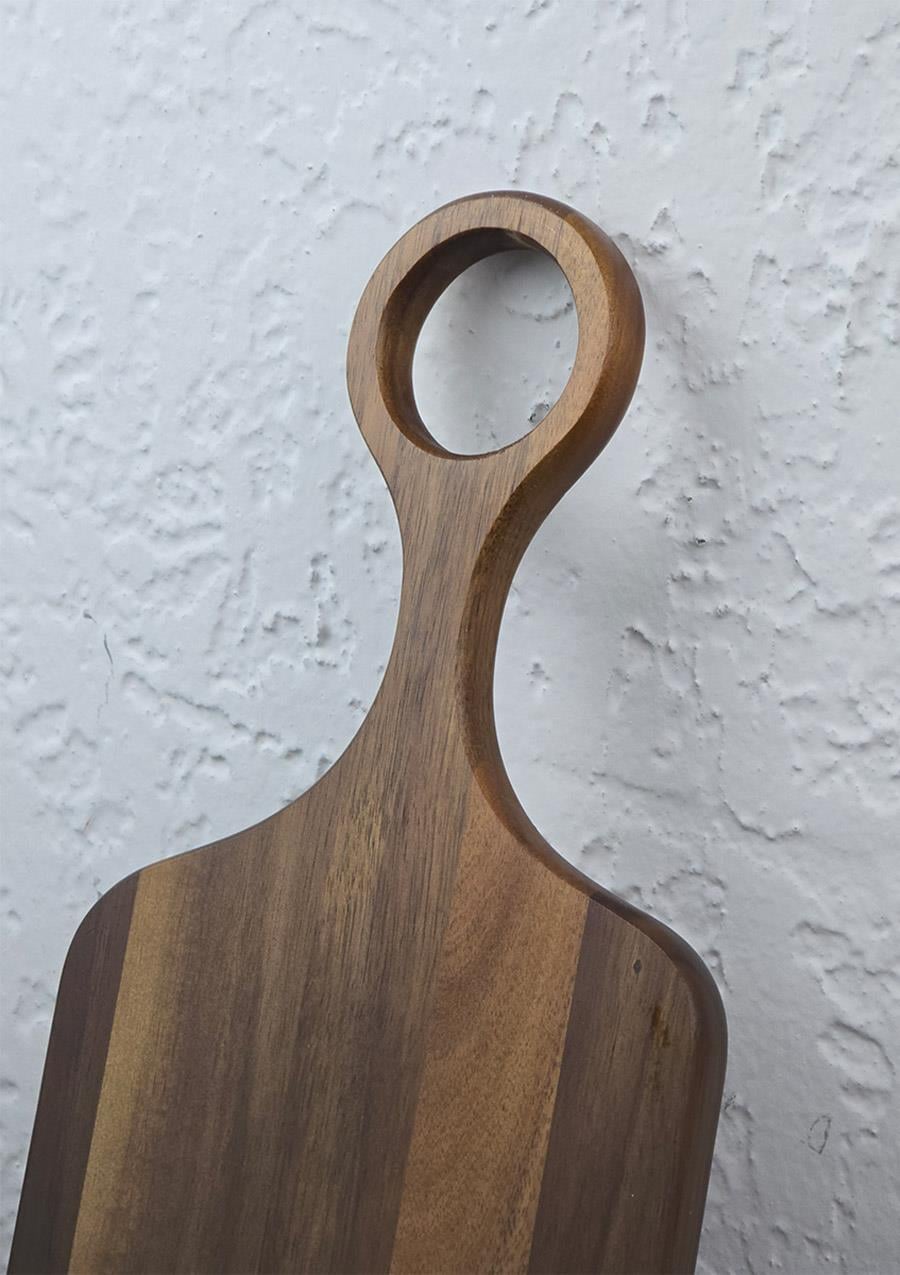 Akasya Kesme Tahtası - Mutfak Kesim Panosu - Uzun, 44 CM