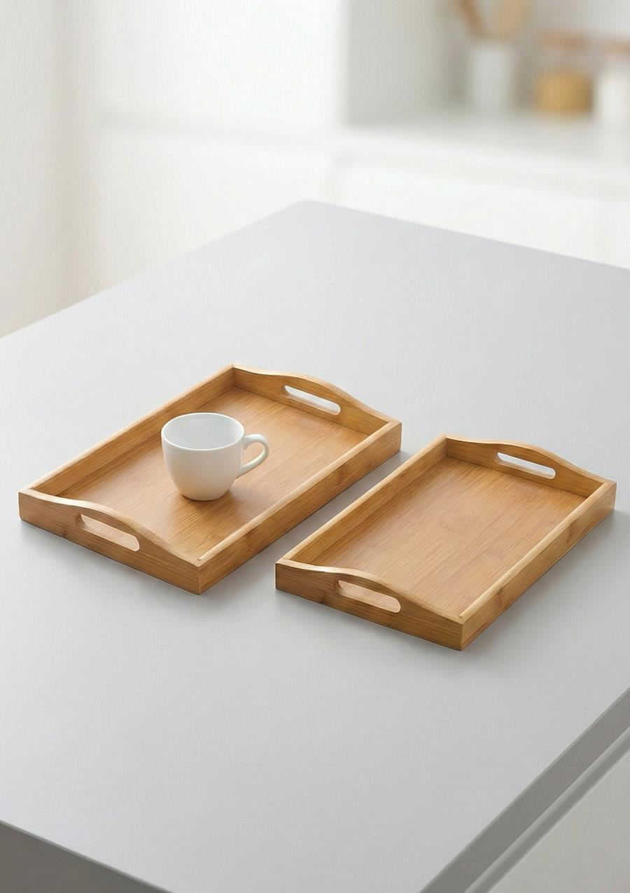 Bambu Tepsi Takımı - 2 Parça