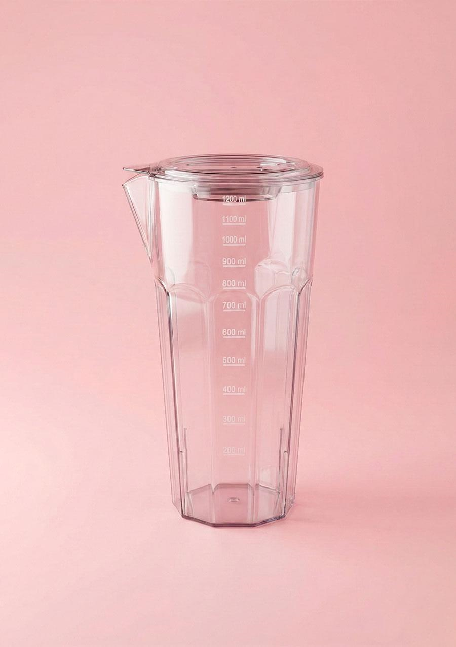 Başucu Kristal Sürahi Kulpsuz - 1.2 Litre