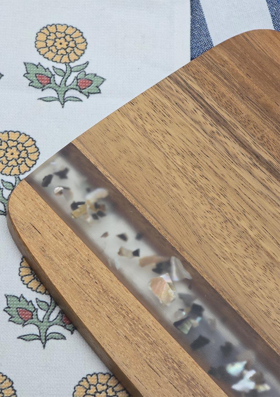 Akasya Kesme Tahtası - Dikdörtgen Kesim Tahtası - 45 CM