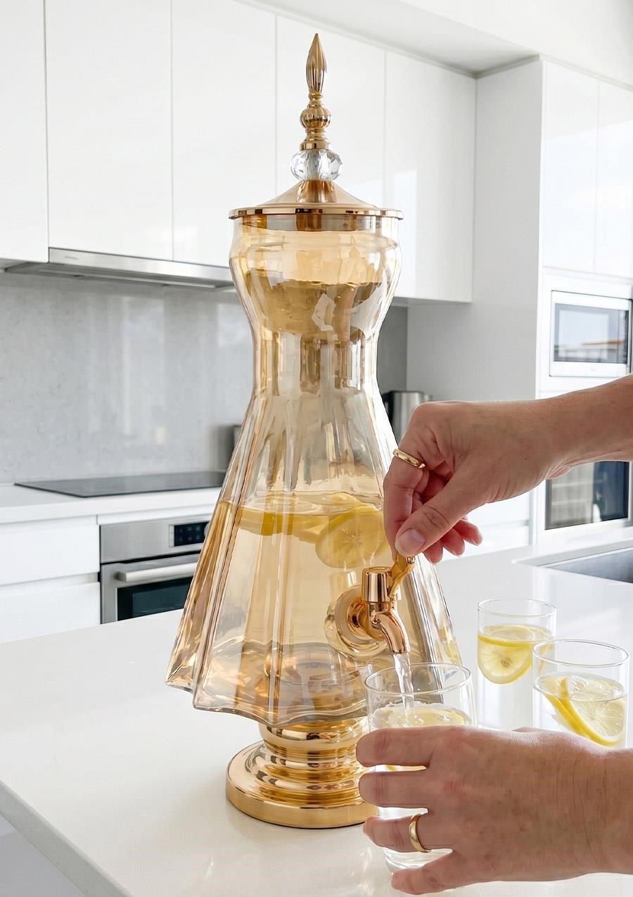 Cam Sebil - Yağlık, Şerbetlik, Sürahi - 6 Litre, 50 CM-3