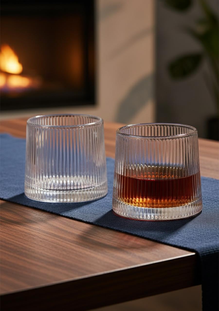 JAPAN Luster Kaplama Cam Bardak - 2li Set, 160ml