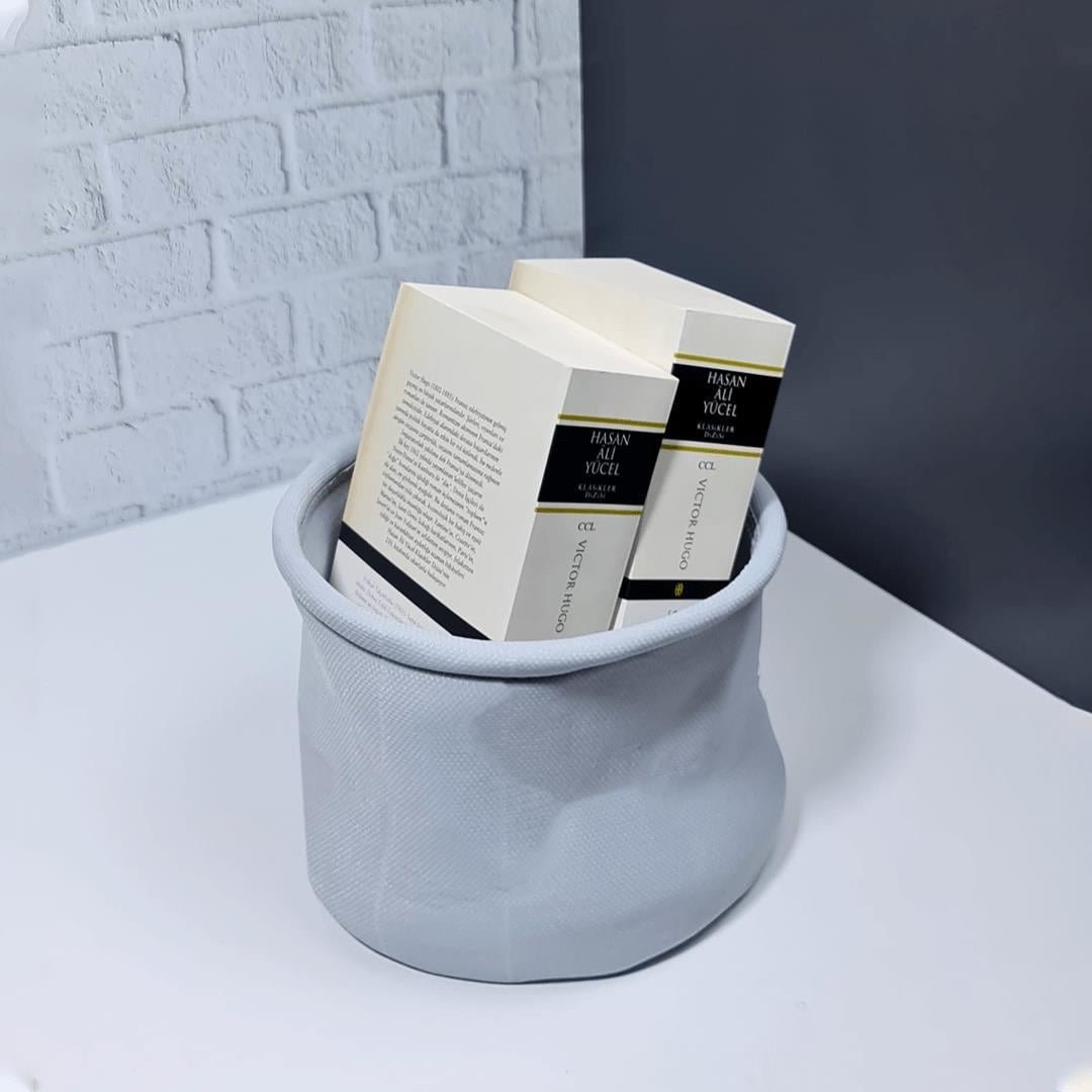 Hometarz Dekoratif Yuvarlak Sepet Ev İçi Düzenleyici Organizer