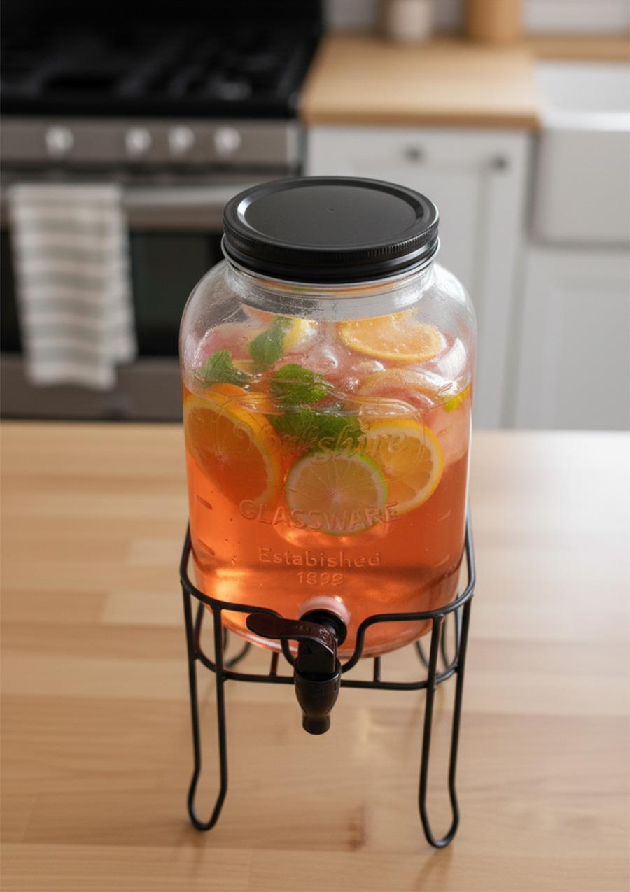 Cam Sebil - Çok Amaçlı Şerbetlik - 4 Litre