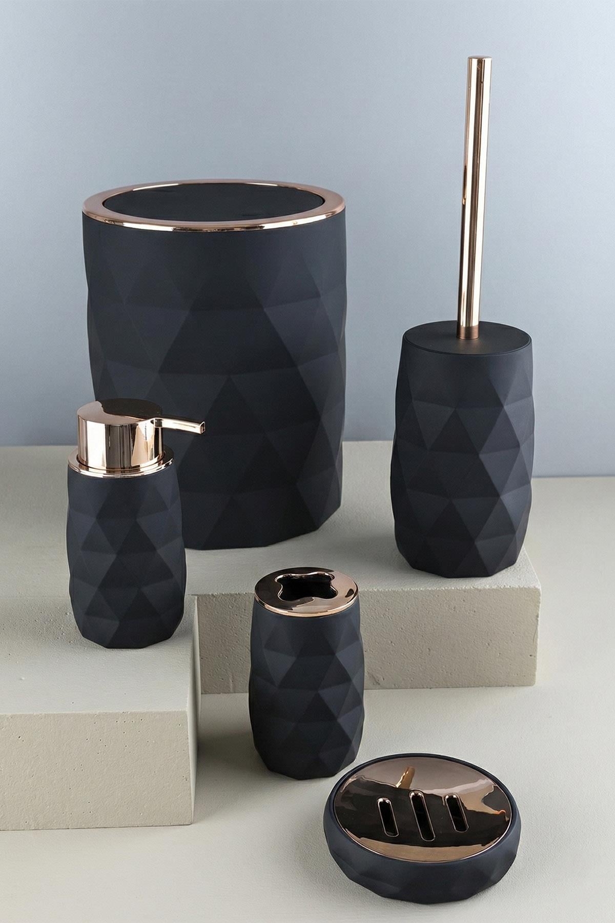 Akrilik Rose Banyo Seti - 5 Parça