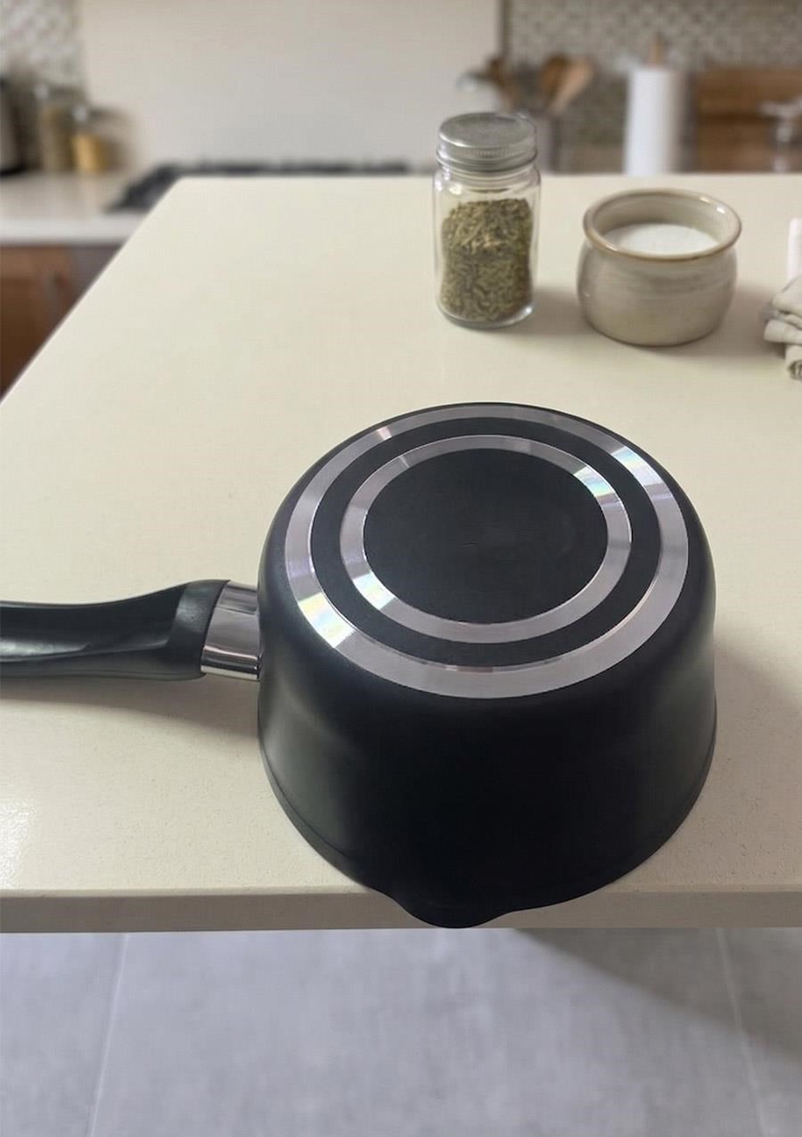 Granit Sütlük Tava Kaçerola Siyah 16 CM