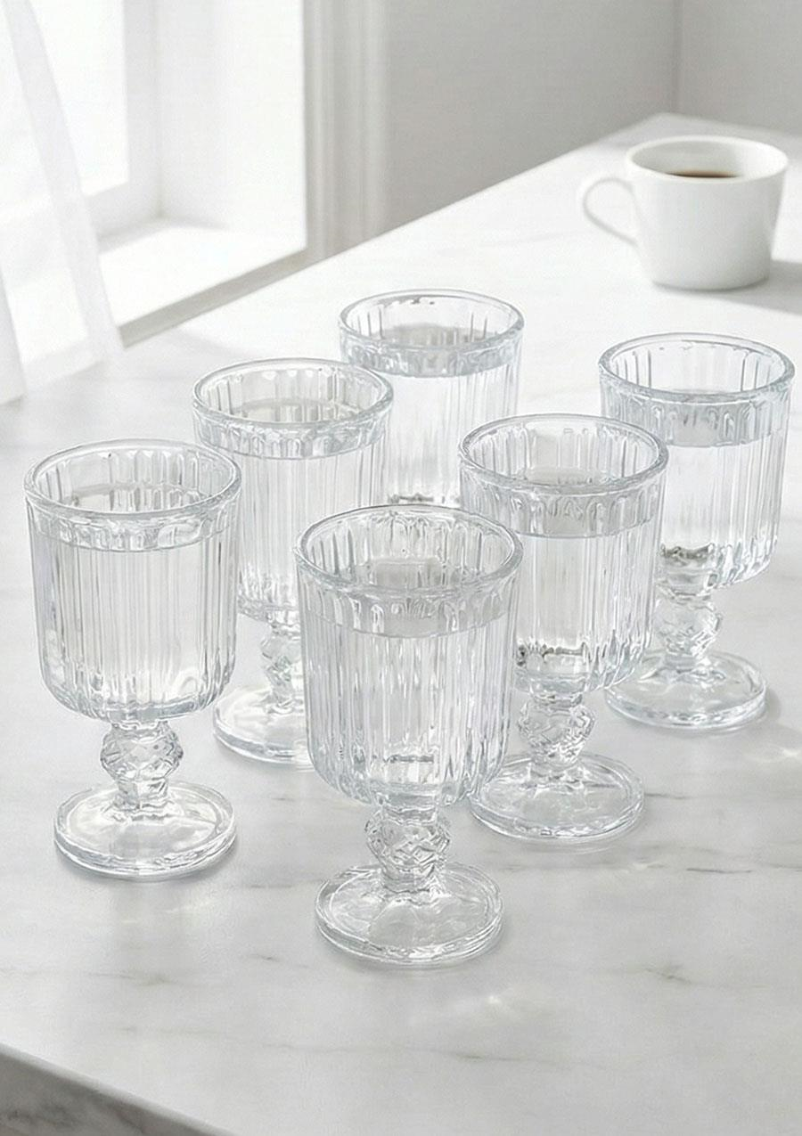 Kahve Yanı Cam Su Bardağı - 6lı Takım, 65 ML