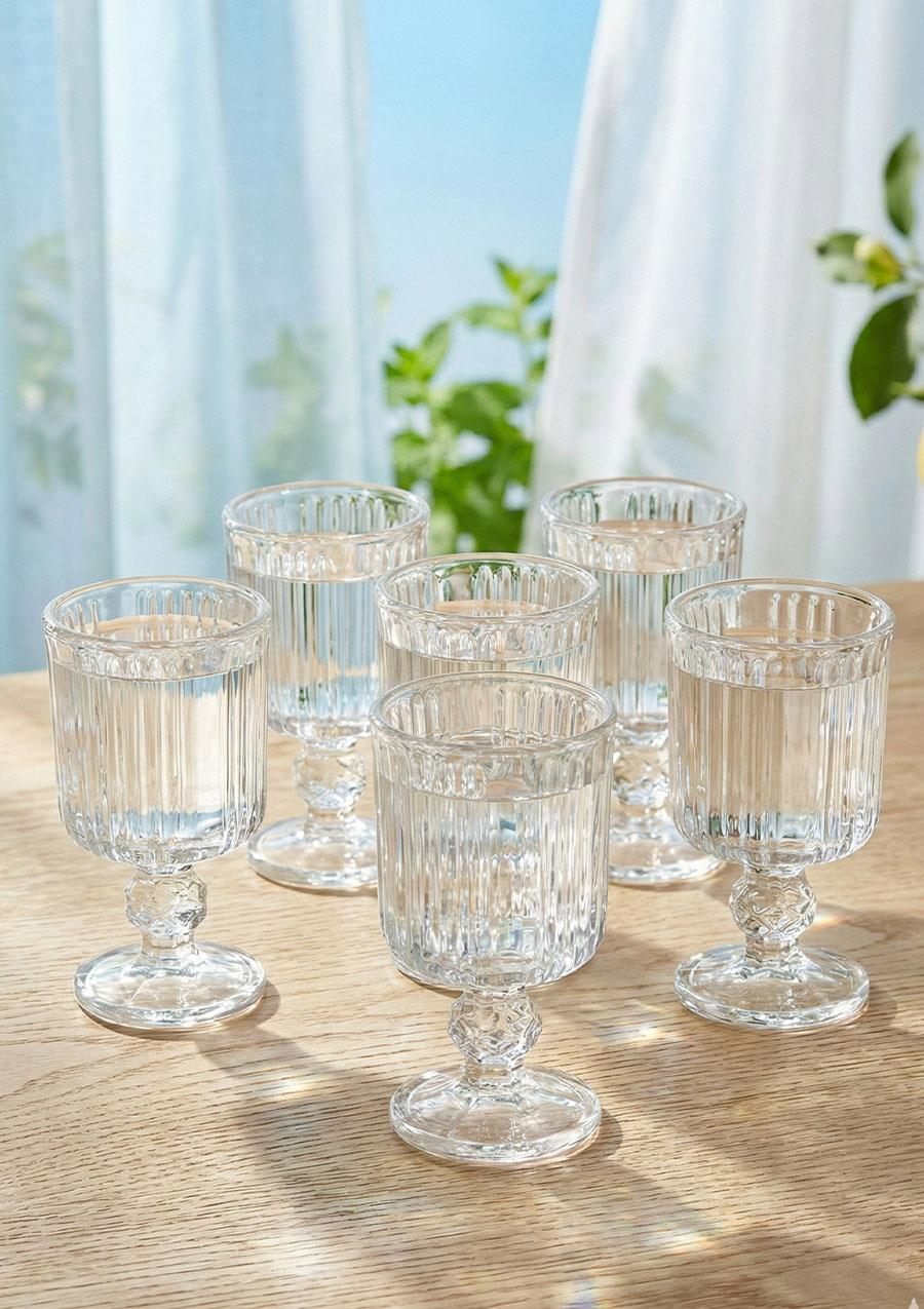 Kahve Yanı Cam Su Bardağı - 6lı Takım, 65 ML