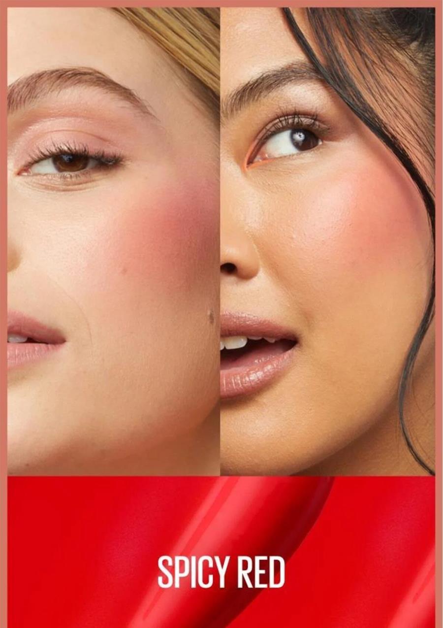 Maybelline New York Sunkisser Hazy Matte Likit Allık - 36 Spicy Red
