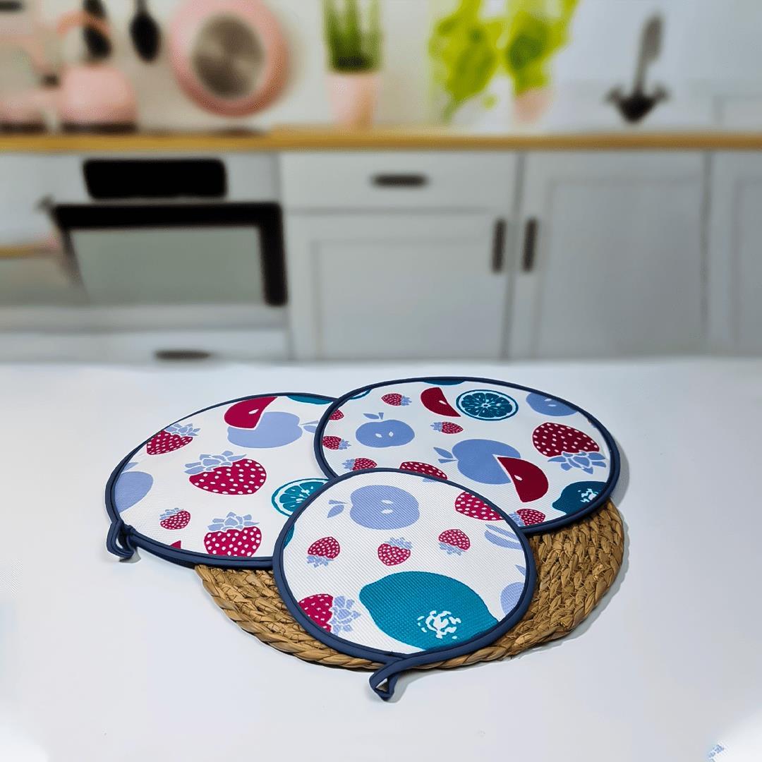 Hometarz 3 lü Ocak Tezgah Üstü Nihale Tencere Çaydanlık Altlığı 