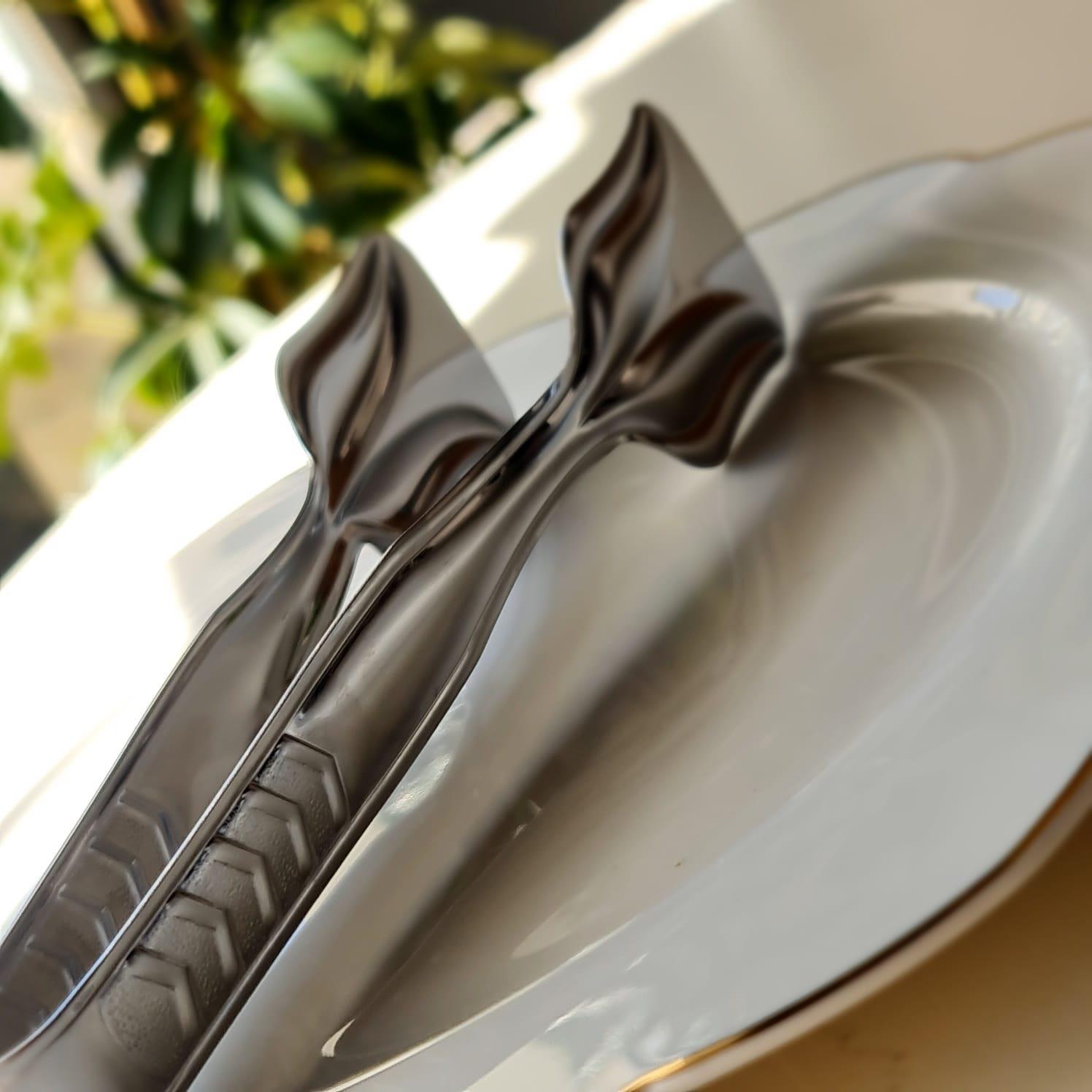 Hometarz İnox Metal Pasta Maşası Paslanmaz Çelik 21 CM 