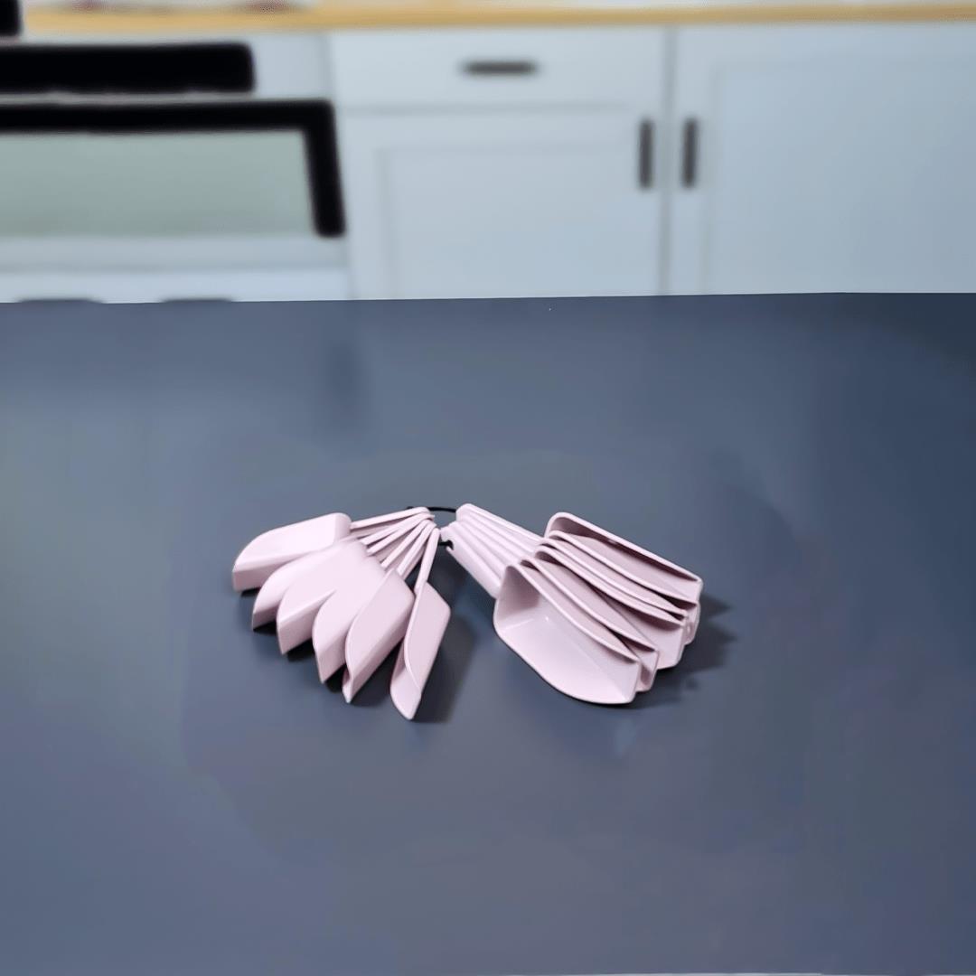 Hometarz 12 li Plastik Ölçü Kabı Kaşığı Baharat Erzak Küreği 