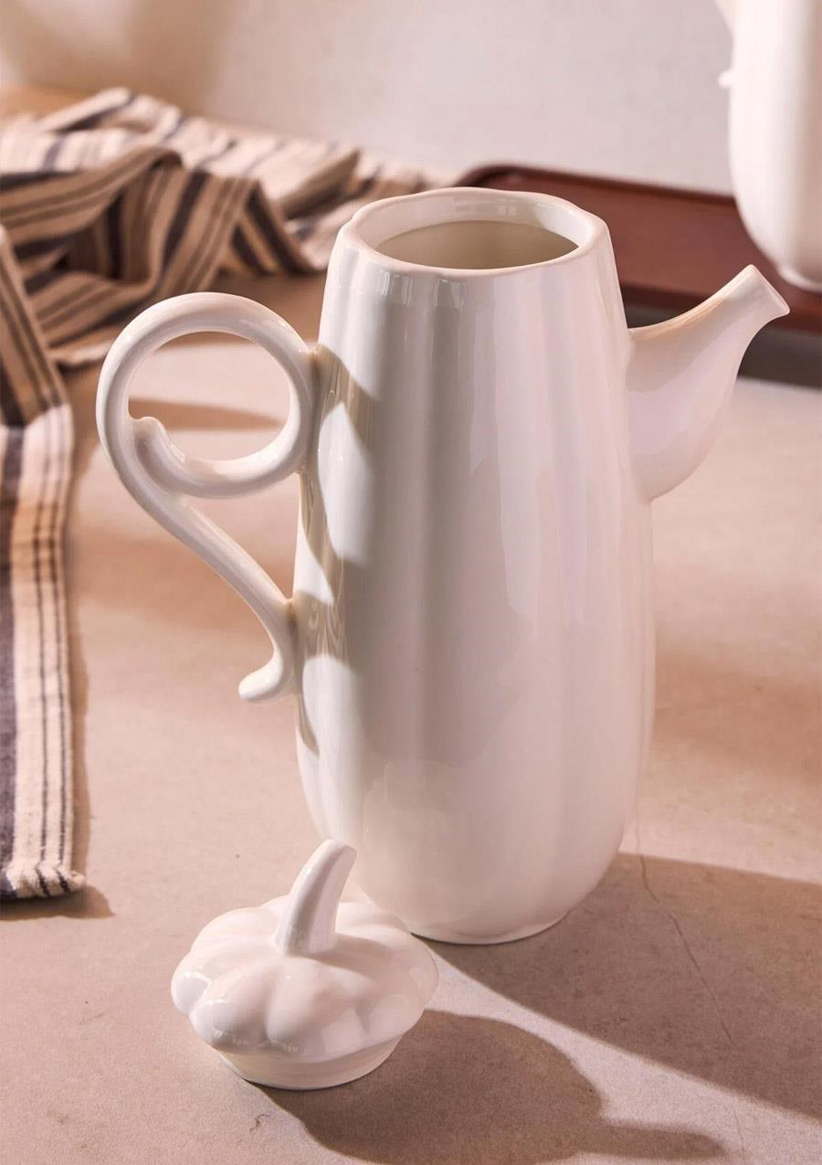 Pumpkin Porselen 2li 600 ml Yağdanlık Seti Ergonomik Tasarım Çok Amaçlı Yağlık ve Sirkelik